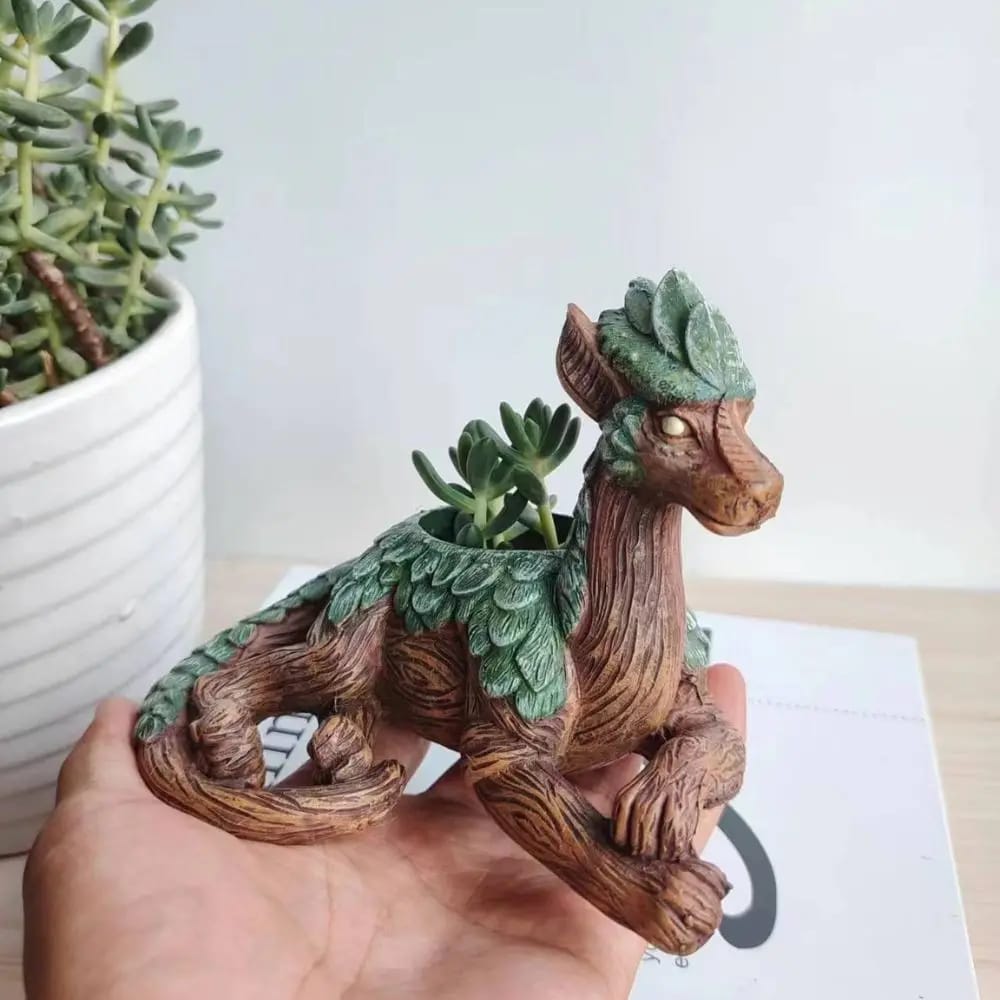 Maceta Diseño Árbol Dragón Creativa para Suculentas